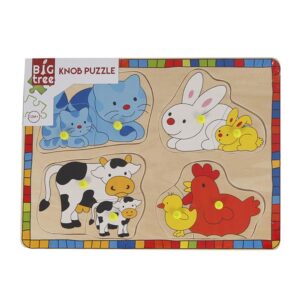 Big Tree Houten Inlegpuzzel Dieren Assorti - Afbeelding 3
